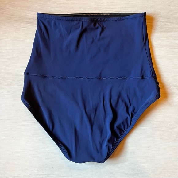 Lands' End Women's Halter Tankini Set High Waist Tummy Control Bottoms Size 8 - Picture 6 of 7